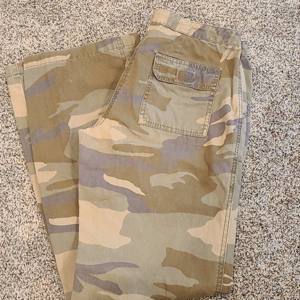 Camo cotton pants